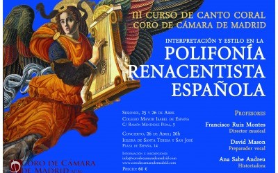 III CURSO DE TÉCNICA VOCAL Y CANTO CORAL